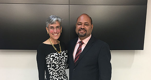 El alcalde de Río Grande, Ángel B. González Damudt, junto a la superintendente de la Policía de Puerto Rico, la coronela Michelle M. Hernández de Fraley.
 (Foto/Suministrada) 