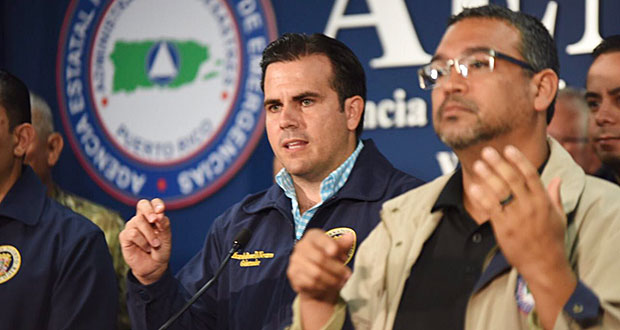 Gobernador Rosselló Nevares durante los meses post María.(Foto/Suministrada)