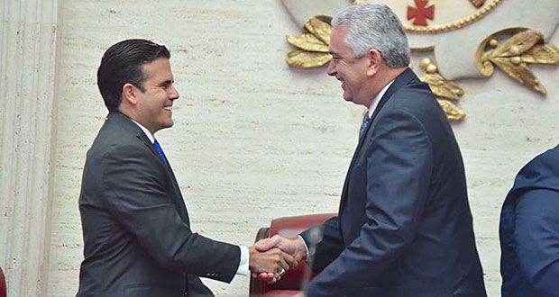 El gobernador, Ricardo Rosselló junto al presidente del Senado, Thomas Rivera Schatz, en mejores tiempos. (Foto/Twitter)