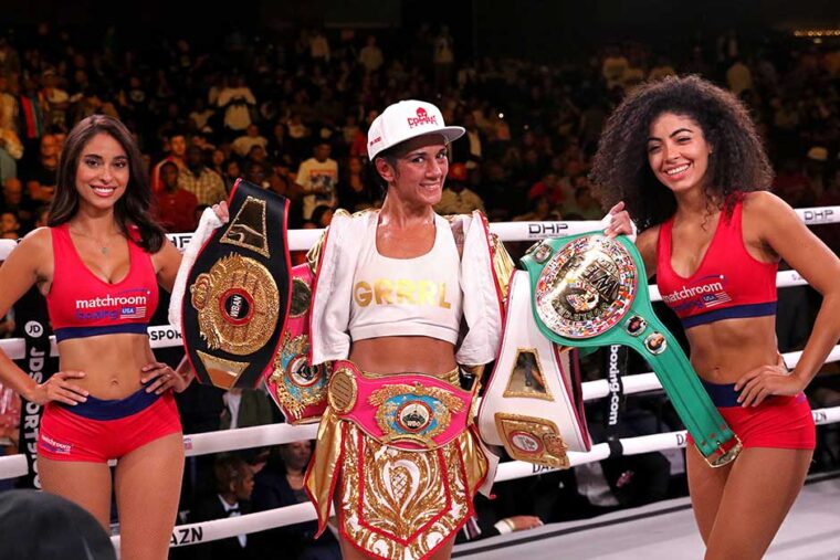 Amanda Serrano vs Heather Hardy. (Foto/Suministrada)
