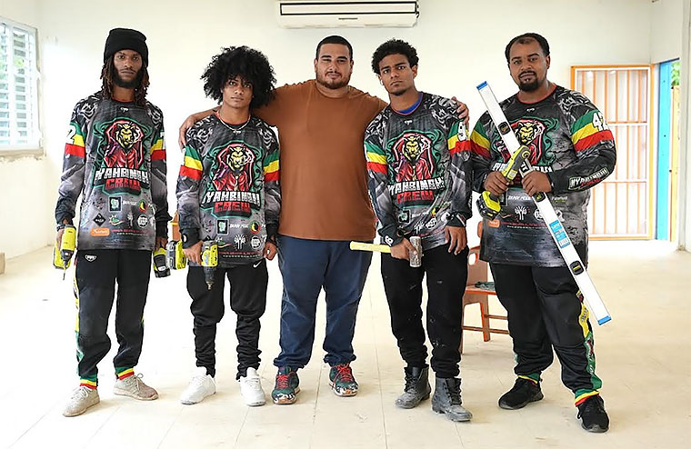 De izquierda a derecha, José Luis Velázquez, Angel Vizcarrondo, Moreno Sánchez, Víctor Vizcarrondo y

Alejandro Enrique Román. (Foto de Eli Jacobs Fantauzzi)